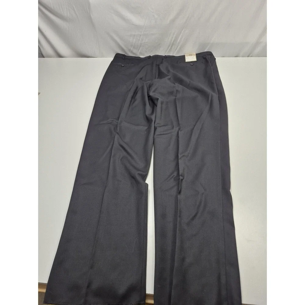 Joseph Abboud Suit Mens 52 Long Black 100% Wool 2 Piece 47x36 Dress Business NWT